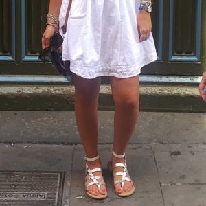 Franco Sarto Metallic Sandals